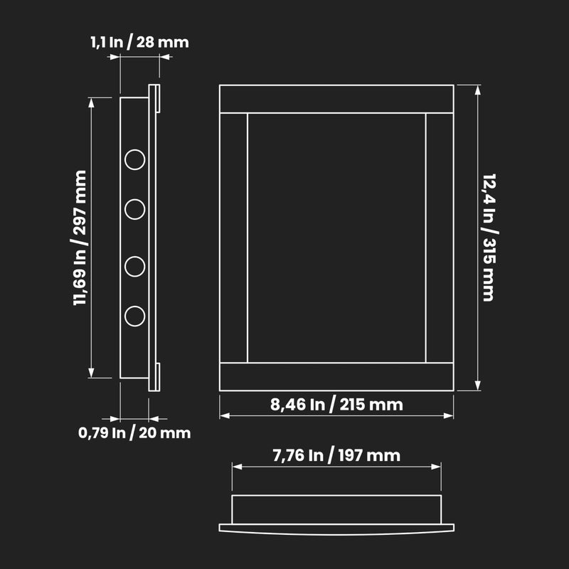 Repa Market 8 x 12 Inch Wall Access Panel for Drywall â€“ White ABS Plastic Wall Hole Cover Plate/Plumbing Access Panel for Drywall & Ceiling/Cover Plates with Latch â€“ Durable Service Hatch - Image 2